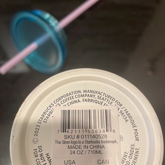 Starbucks Cold Cup Spring Release Steel White Floral Tumbler 24 oz (Snowdrop) - Picture 5 of 5